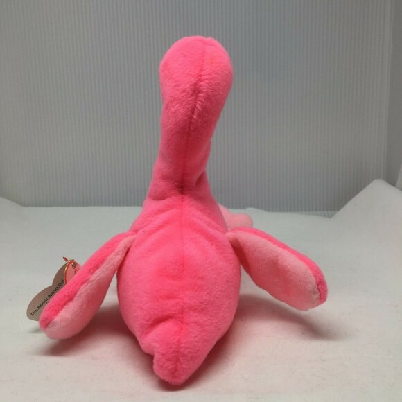 Ty Beanie Baby Pinky Flamingo Plush Stuffed Animal Retired W Tag Feb 13 1999 - Picture 3 of 9